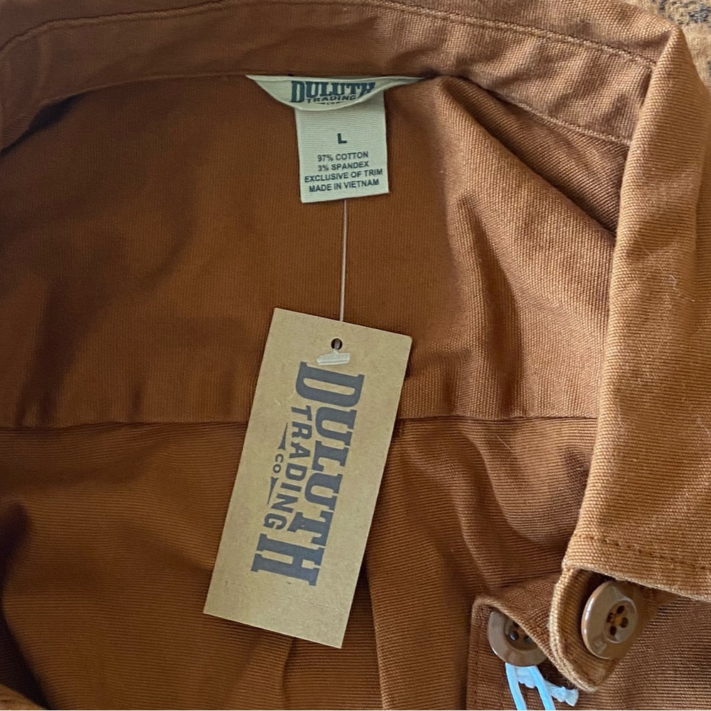 DULUTHFLEX FIRE HOSE LTD UNTUCKED OVERSHIRT SIZE LARGE IN CIDER - Picture 4 of 15